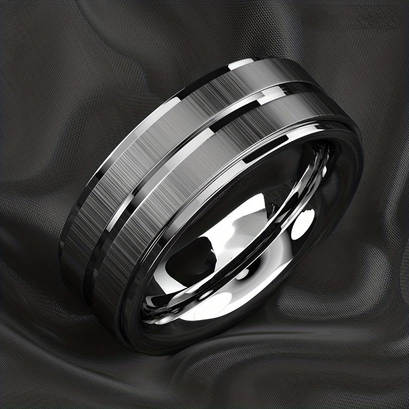 Joris | Sleek Polished Stainless Steel Ring for Men