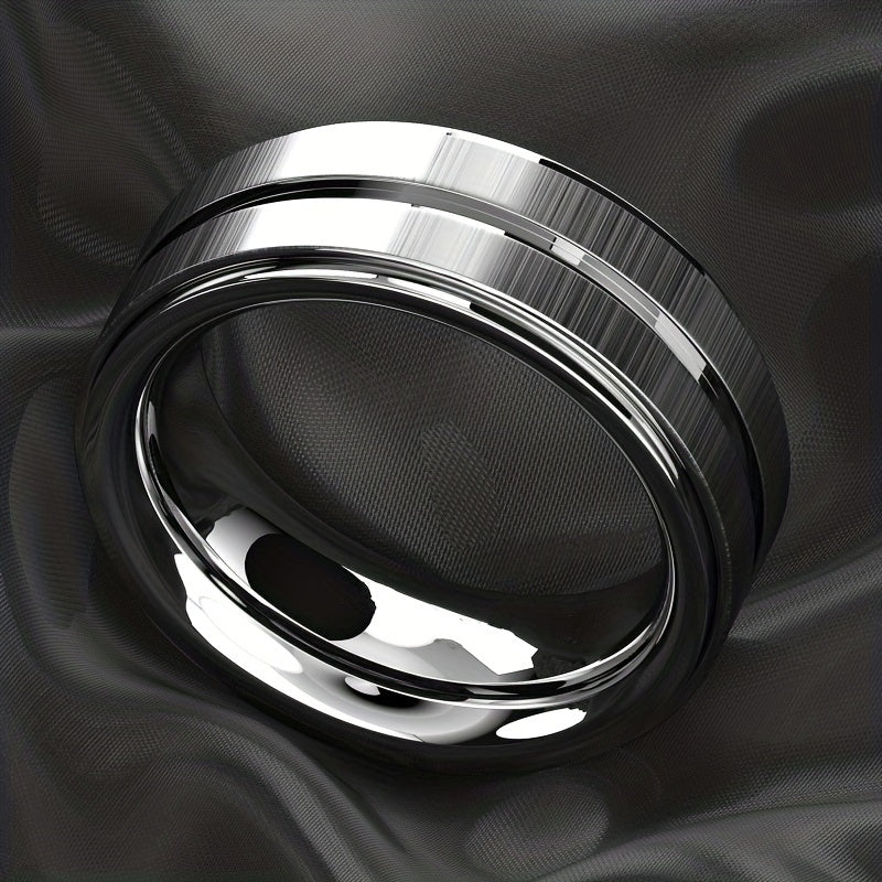 Joris | Sleek Polished Stainless Steel Ring for Men