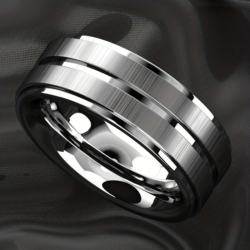 Joris | Sleek Polished Stainless Steel Ring for Men