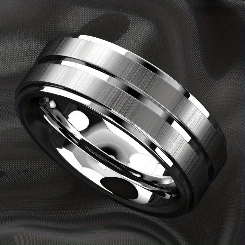 Joris | Sleek Polished Stainless Steel Ring for Men