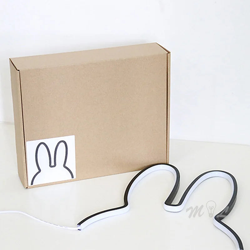 Rechargeable USB Bunny Night Light with Mood-Enhancing Features