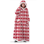 Oversized Sleeved Blanket Robe with Head Opening
