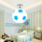 GoalBright Humorous Football-Shaped Ceiling Lamp
