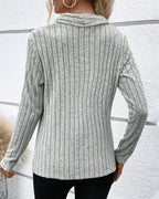 V-Neck Knit Top