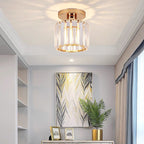 Contemporary Crystal Ceiling Fixture – CrystalGlow