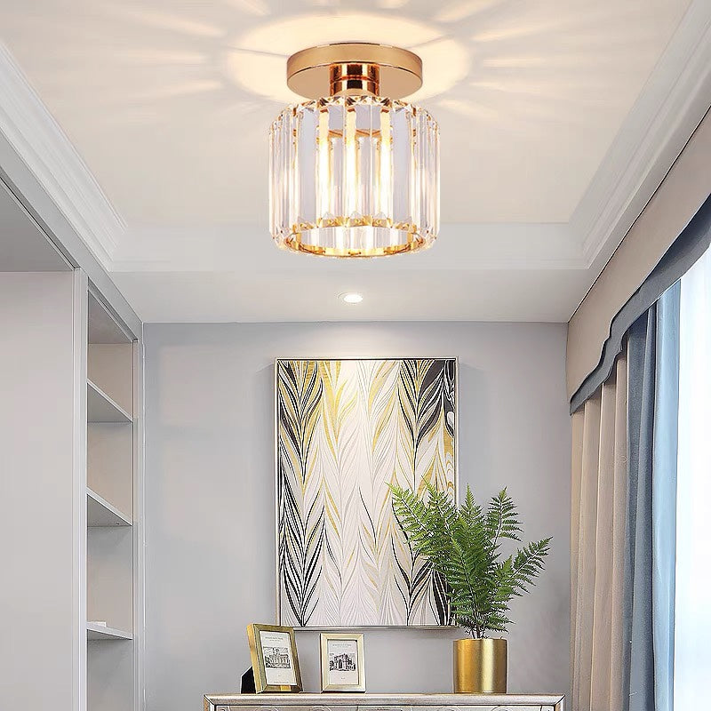 Contemporary Crystal Ceiling Fixture – CrystalGlow
