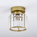 Contemporary Crystal Ceiling Fixture – CrystalGlow