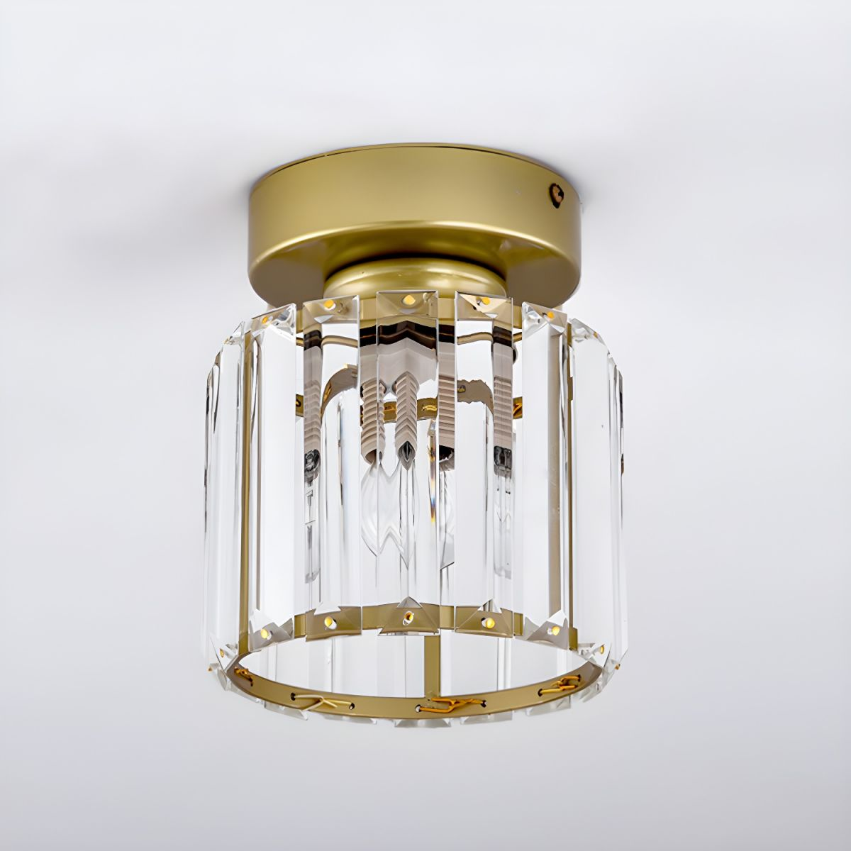 Contemporary Crystal Ceiling Fixture – CrystalGlow