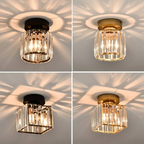 Contemporary Crystal Ceiling Fixture – CrystalGlow