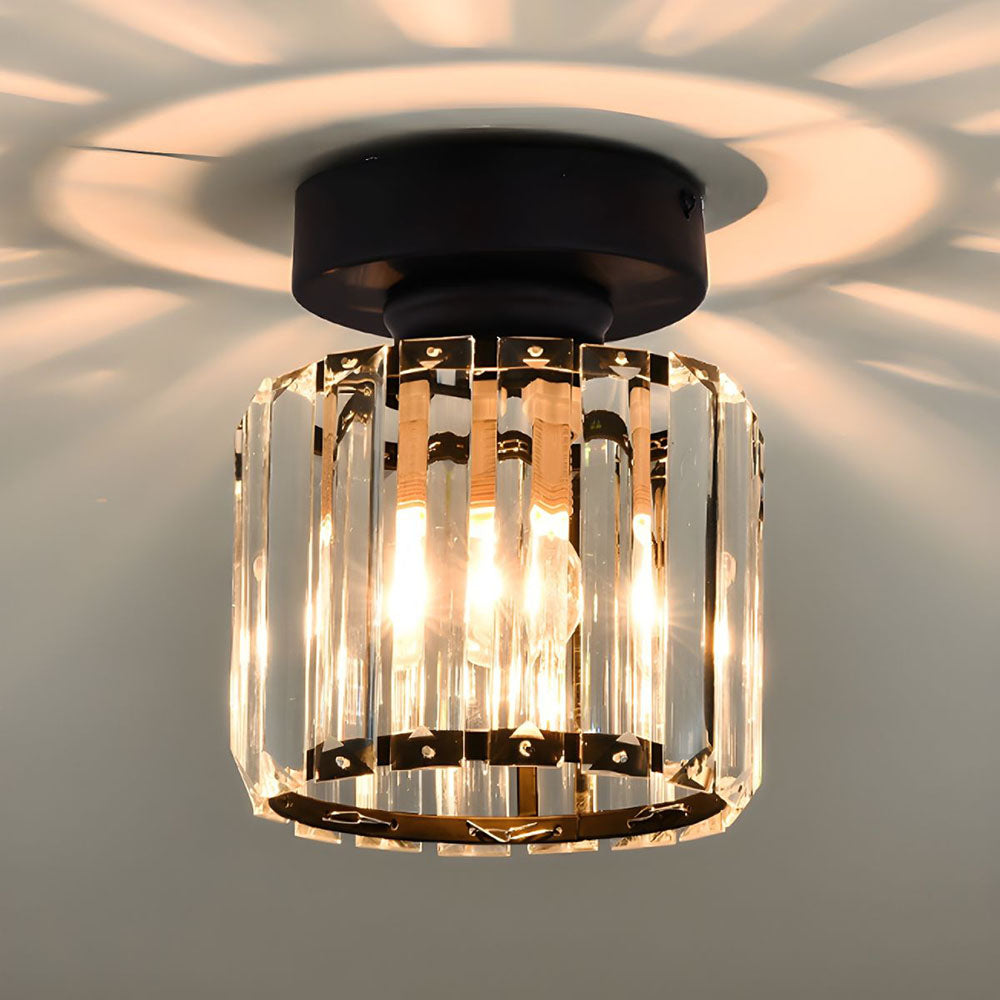 Contemporary Crystal Ceiling Fixture – CrystalGlow