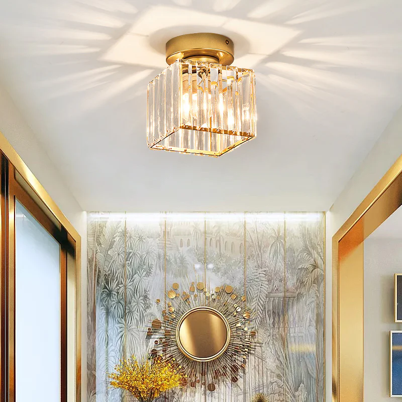 Contemporary Crystal Ceiling Fixture – CrystalGlow