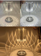 Seraphine Crystal-Accented Modern Dimmable Table Lamp