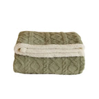 Luxurious Thick Lambswool Winter Blanket with Sophisticated Detailing