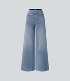 WW | Women's High-Waisted Elastic Trousers