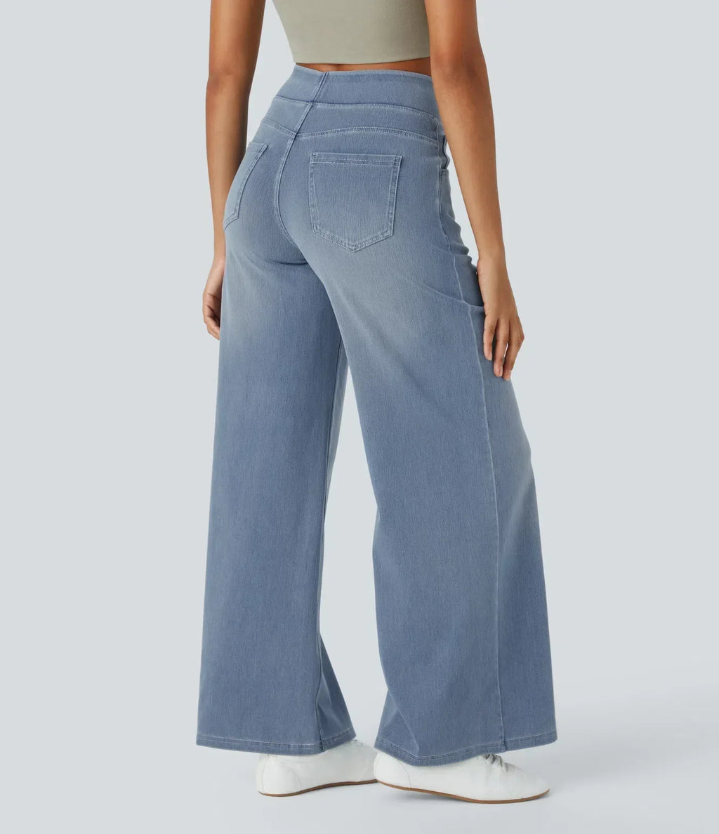 WW | Women's High-Waisted Elastic Trousers