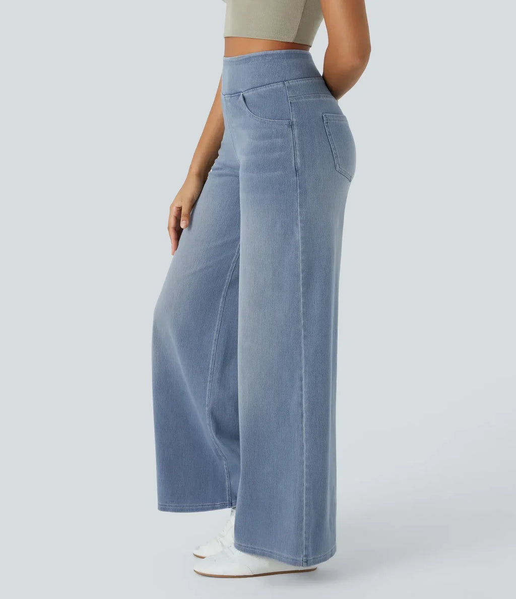 WW | Women's High-Waisted Elastic Trousers
