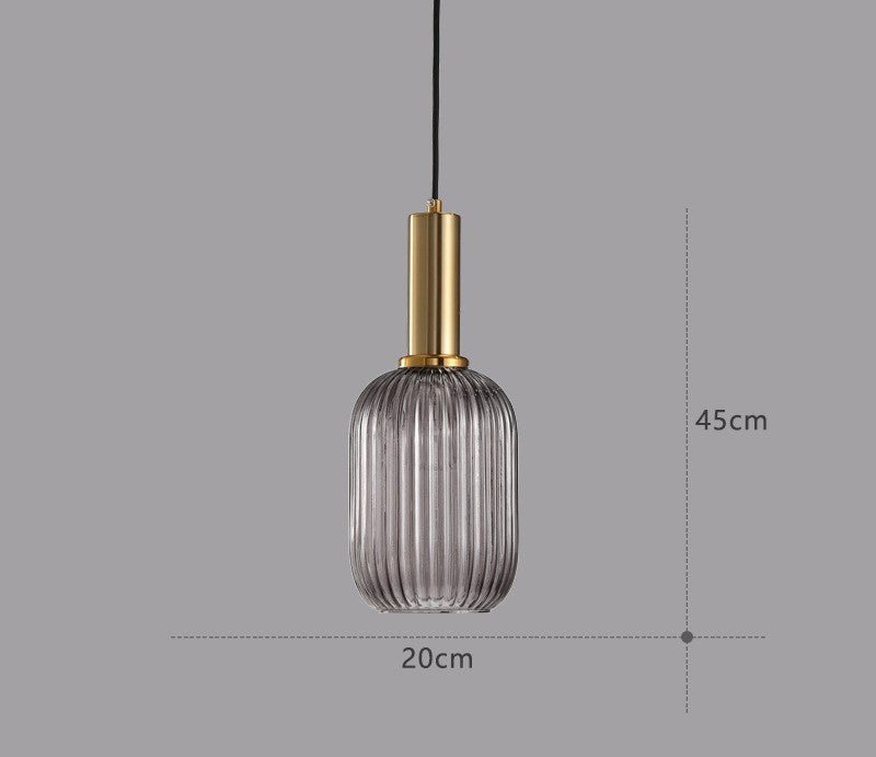 Vintage-Inspired ColorVibe Glass Pendant Light