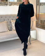 Collared Long Dress with Convenient Pockets