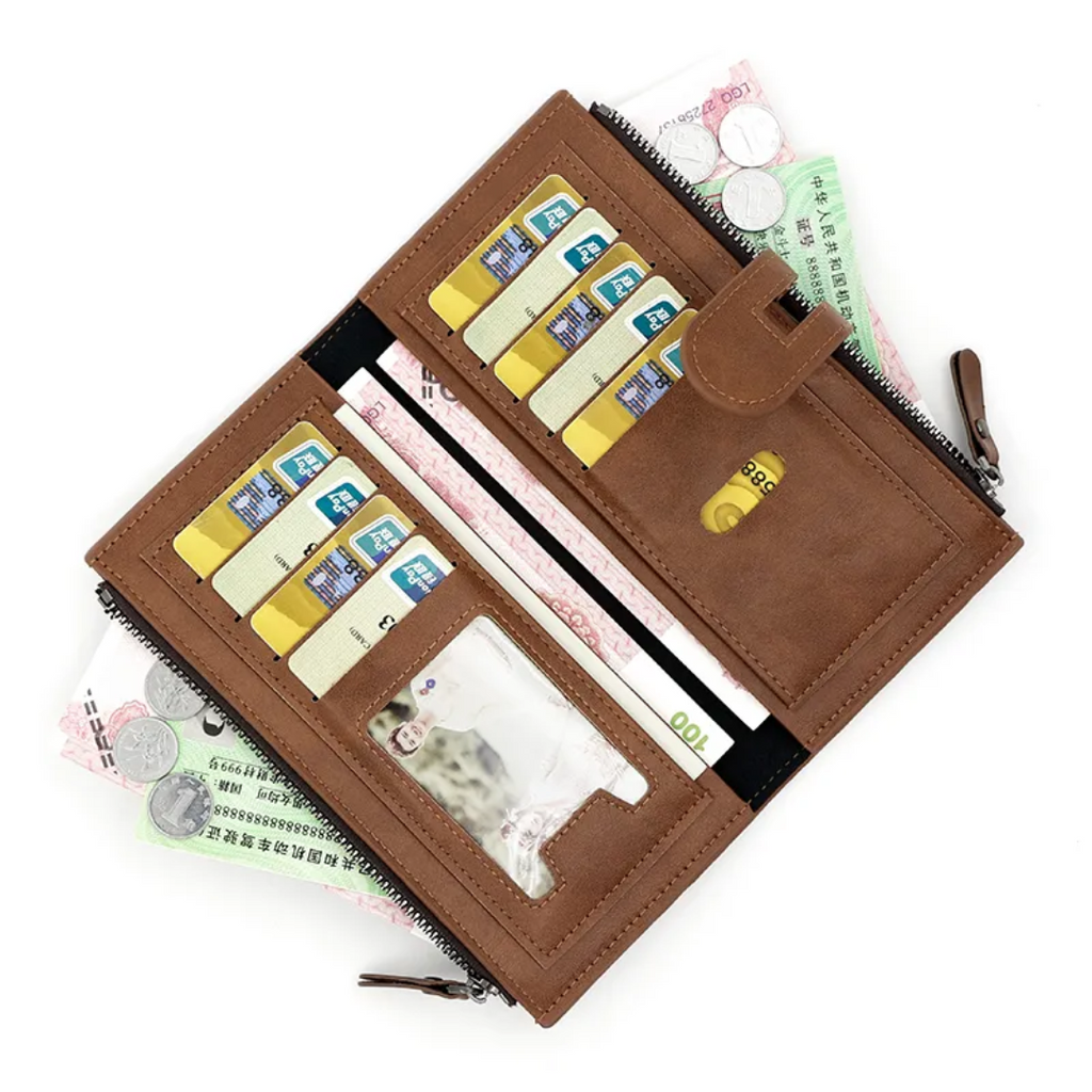 Stylish Long Leather Wallet | Functional and Chic