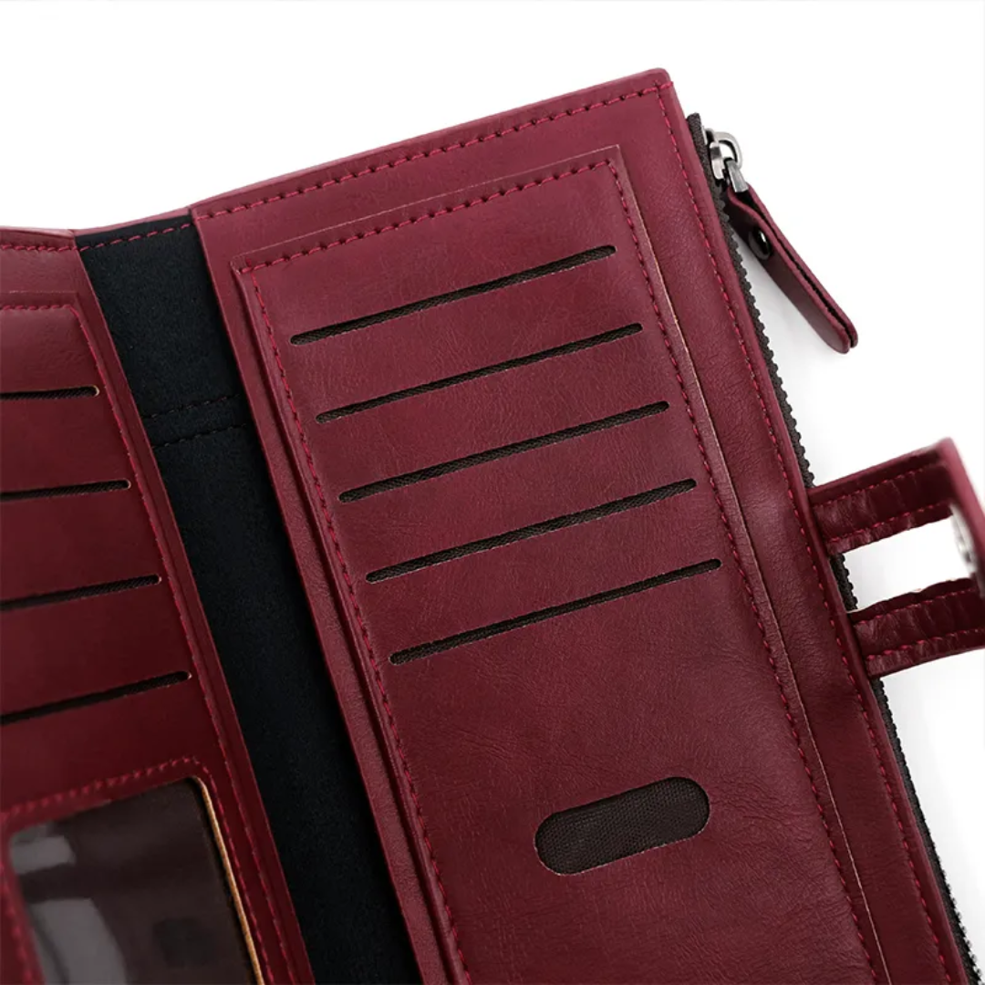 Stylish Long Leather Wallet | Functional and Chic