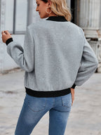 Lara | Women's Casual Color-Block Bomber Jacket