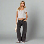 Lara | Stylish & Comfortable Low-Rise Stretch Denim Jeans