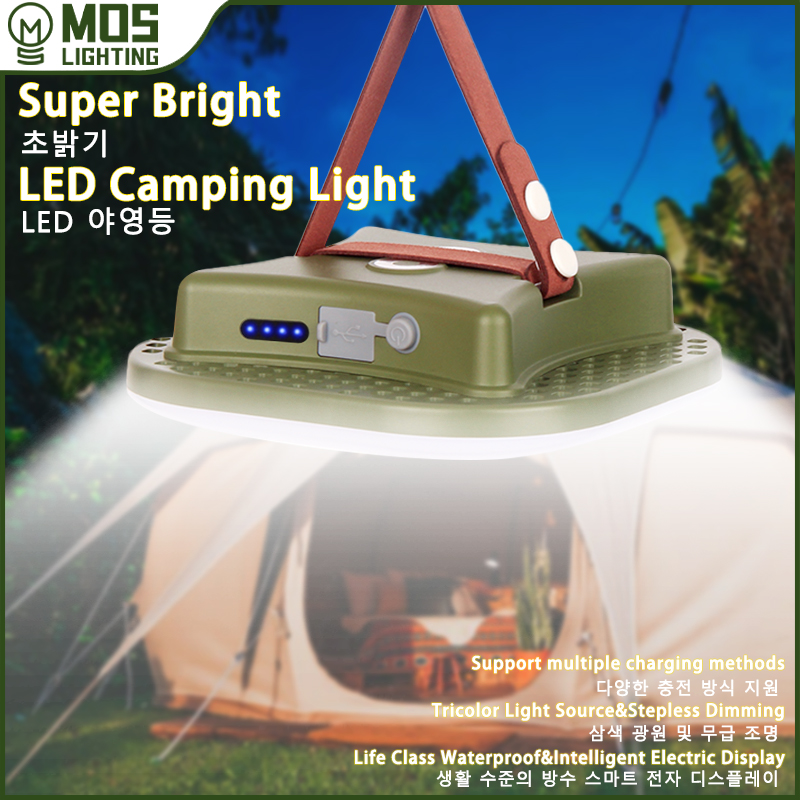 80W Magnetic LED Camping Lamp with Zoom Feature
