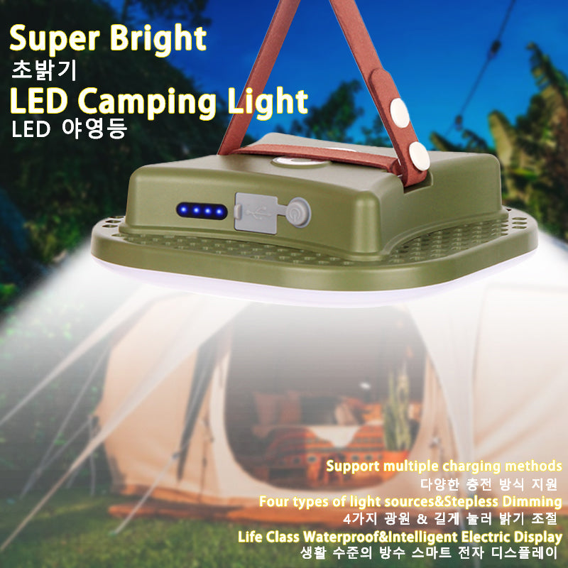 80W Magnetic LED Camping Lamp with Zoom Feature