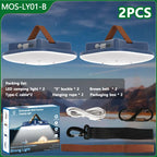 80W Magnetic LED Camping Lamp with Zoom Feature