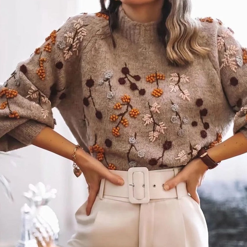 Lely | Cozy Women's Jumper Featuring Autumn Print