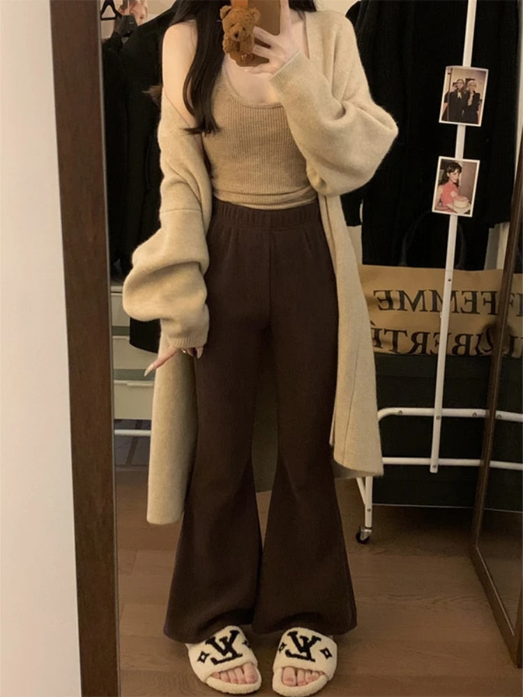 Lena | Retro Corduroy Flared Pants