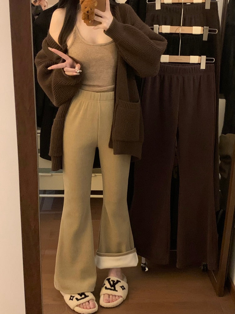Lena | Retro Corduroy Flared Pants