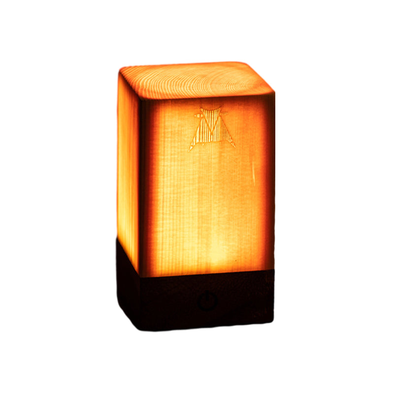 WoodGlow Elegant LED Table Lamp