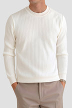 Liam | Men's Long Sleeve Ribbed Knit Sweater