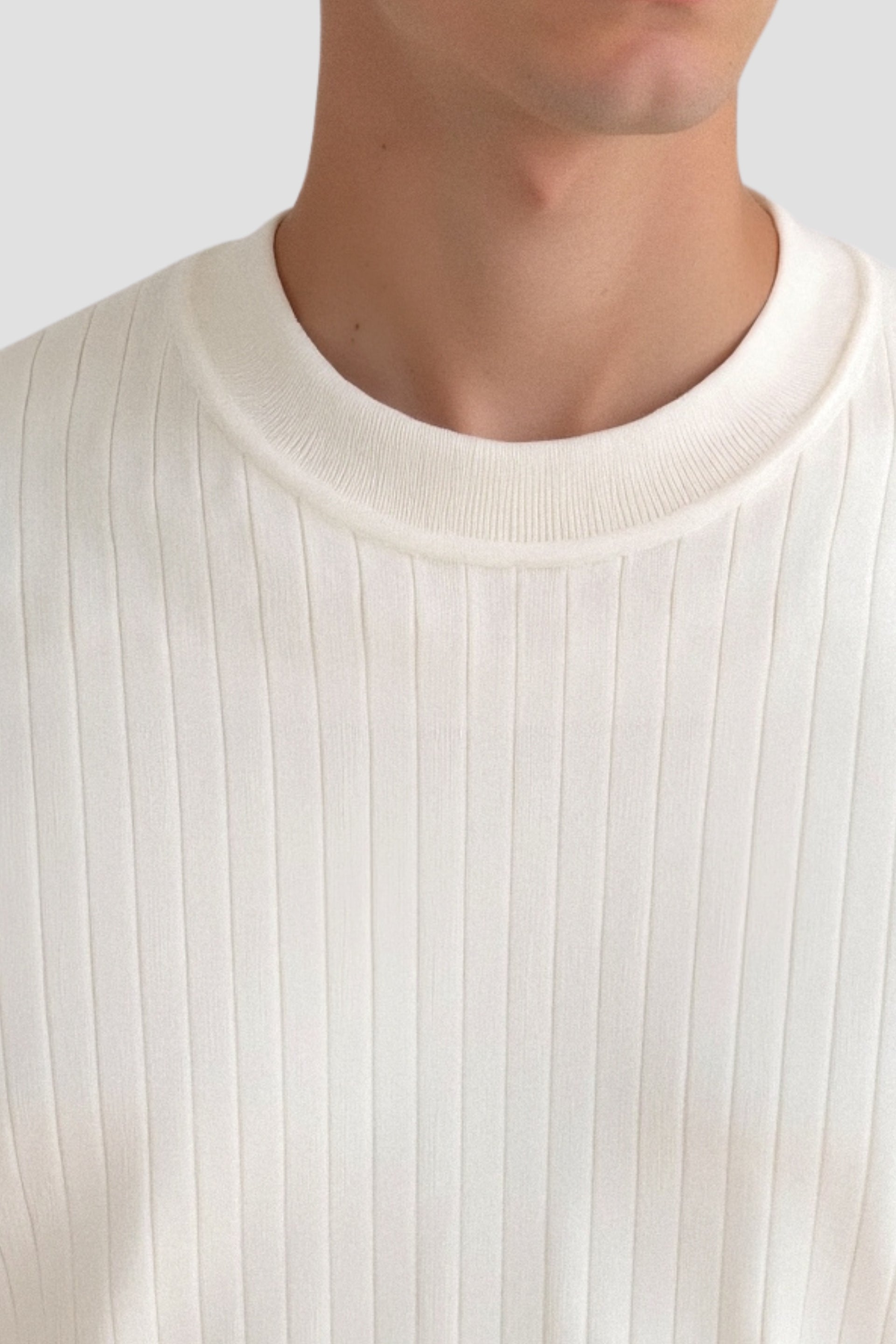 Liam | Men's Long Sleeve Ribbed Knit Sweater