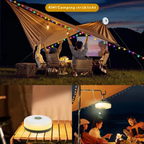 Versatile 4-in-1 Camping Lamp: Lantern, Power Bank, and 10m Fairy Light String