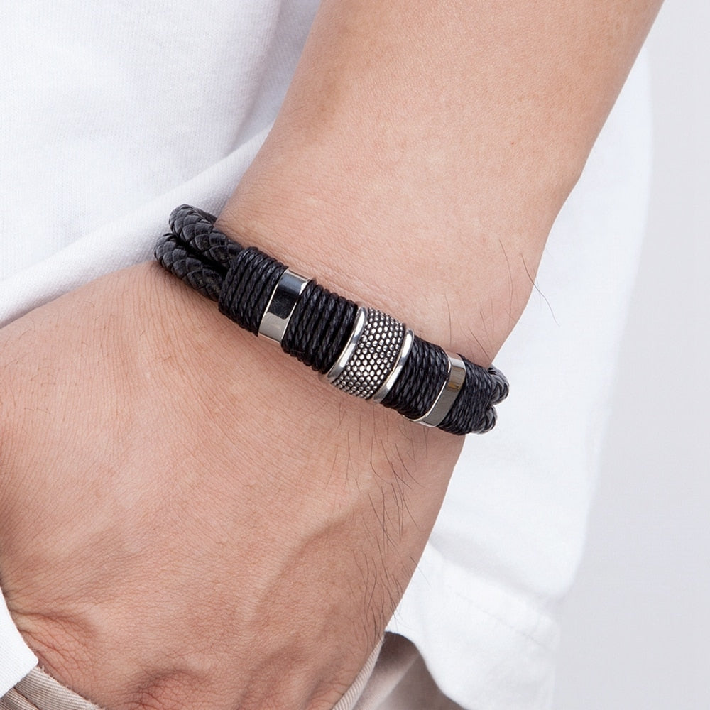 Lina | Handcrafted Woven Leather Bracelet