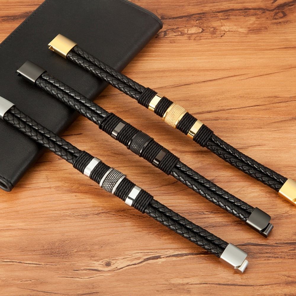 Lina | Handcrafted Woven Leather Bracelet