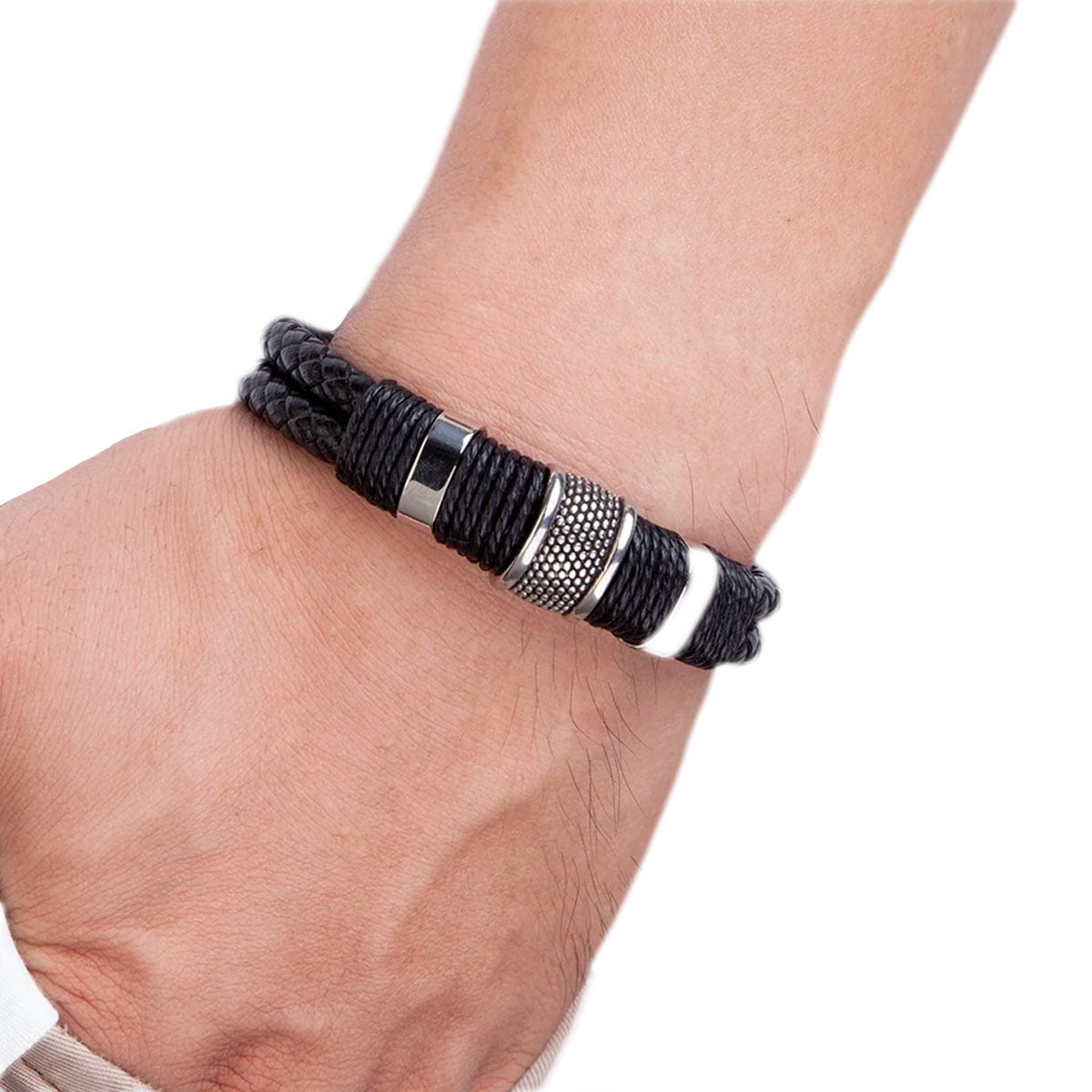 Lina | Handcrafted Woven Leather Bracelet