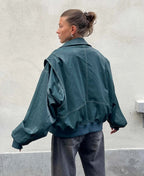 Linde | Classic Leather Bomber Jacket