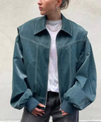 Linde | Classic Leather Bomber Jacket