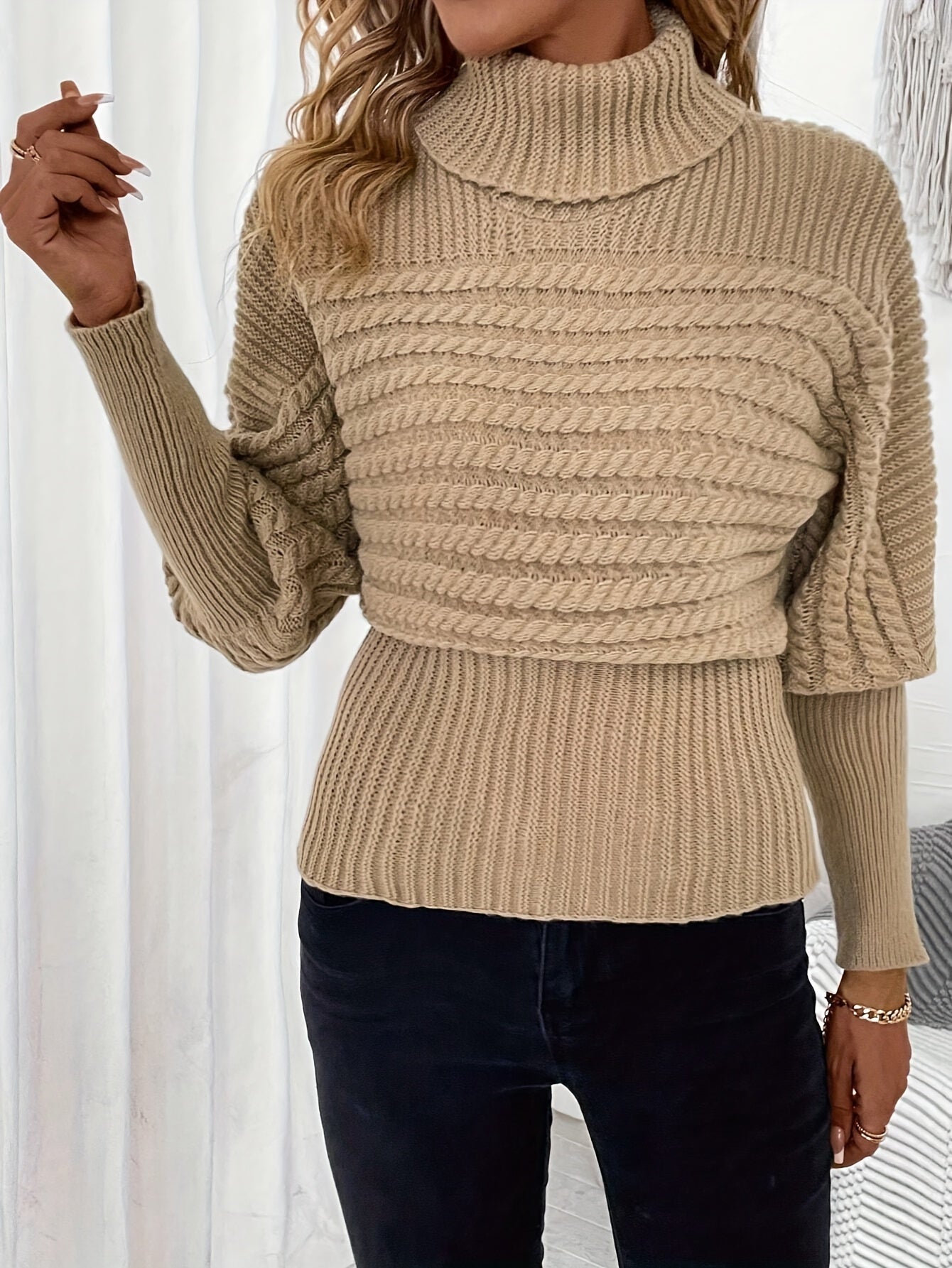 Lise | Classic Knit Turtleneck Sweater