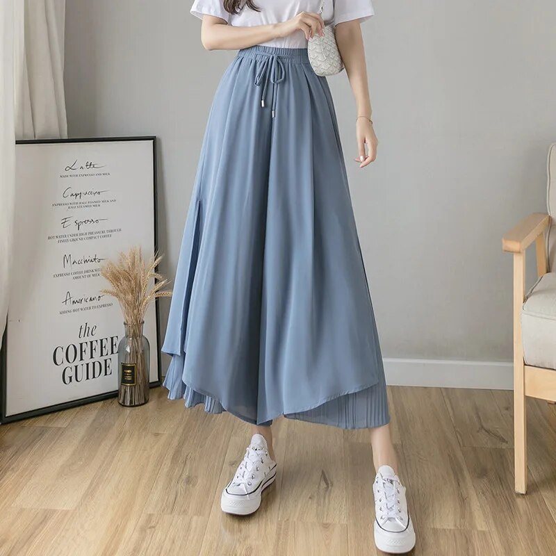 Lise | Women's Pleated Chiffon Skirt with High Waist