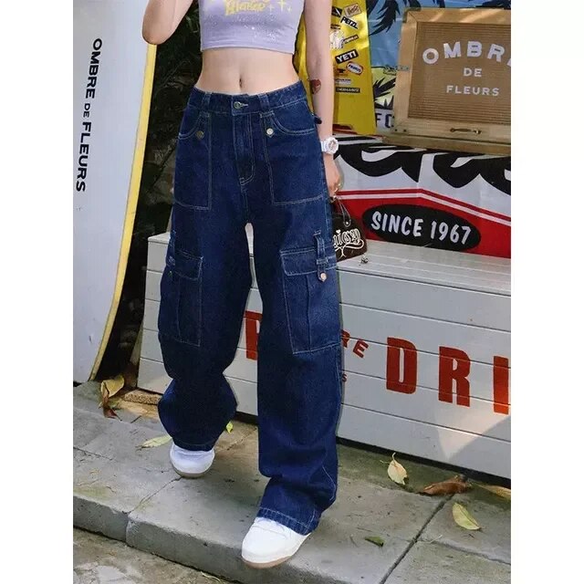 Liv | Distressed Wide Leg Jeans