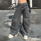 Liv | Distressed Wide Leg Jeans