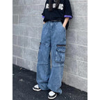 Liv | Distressed Wide Leg Jeans