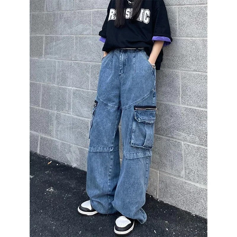Liv | Distressed Wide Leg Jeans