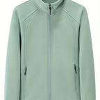 Loes | Cozy Solid-Colored Outdoor Jacket with High Collar