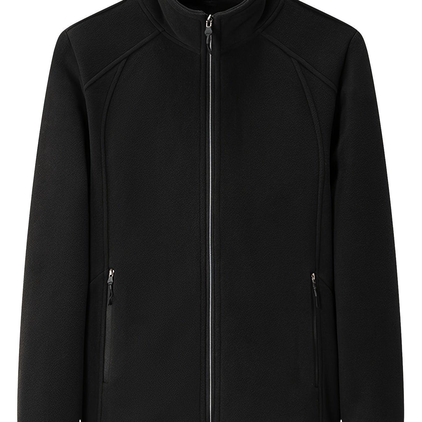 Loes | Cozy Solid-Colored Outdoor Jacket with High Collar