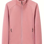 Loes | Cozy Solid-Colored Outdoor Jacket with High Collar